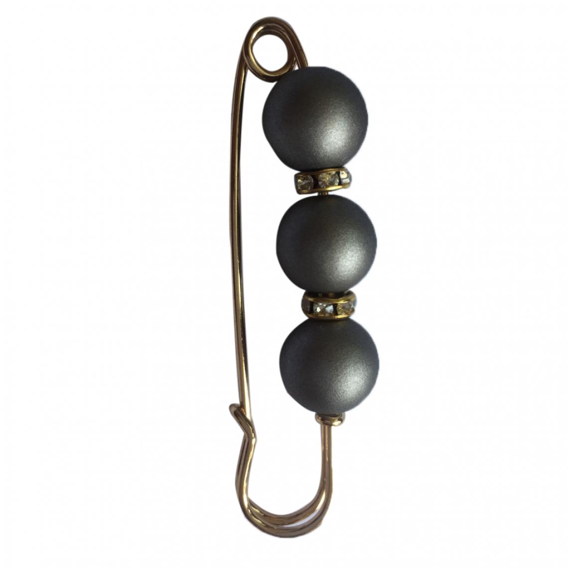 marque generique - perles abs perles strass spacer perles épingle de sûreté broche clip écharpe chapeau café - Broches de maçon