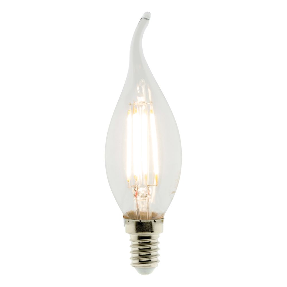 Elexity - Ampoule Déco filament LED Flamme 4W E14 470lm 2700K (blanc chaud) - Ampoules LED