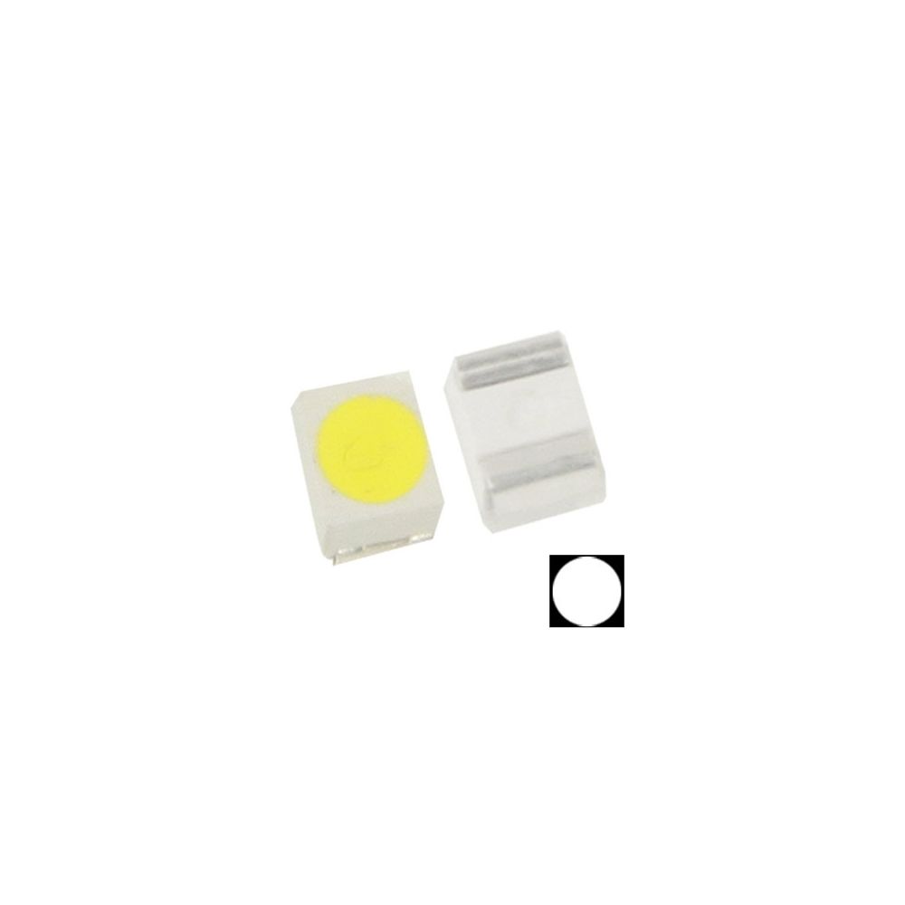 Wewoo - LED Perle 2000 PCS SMD 3528 Diode lumineuse blanche, Flux lumineux: 4-5lm - Ampoules LED