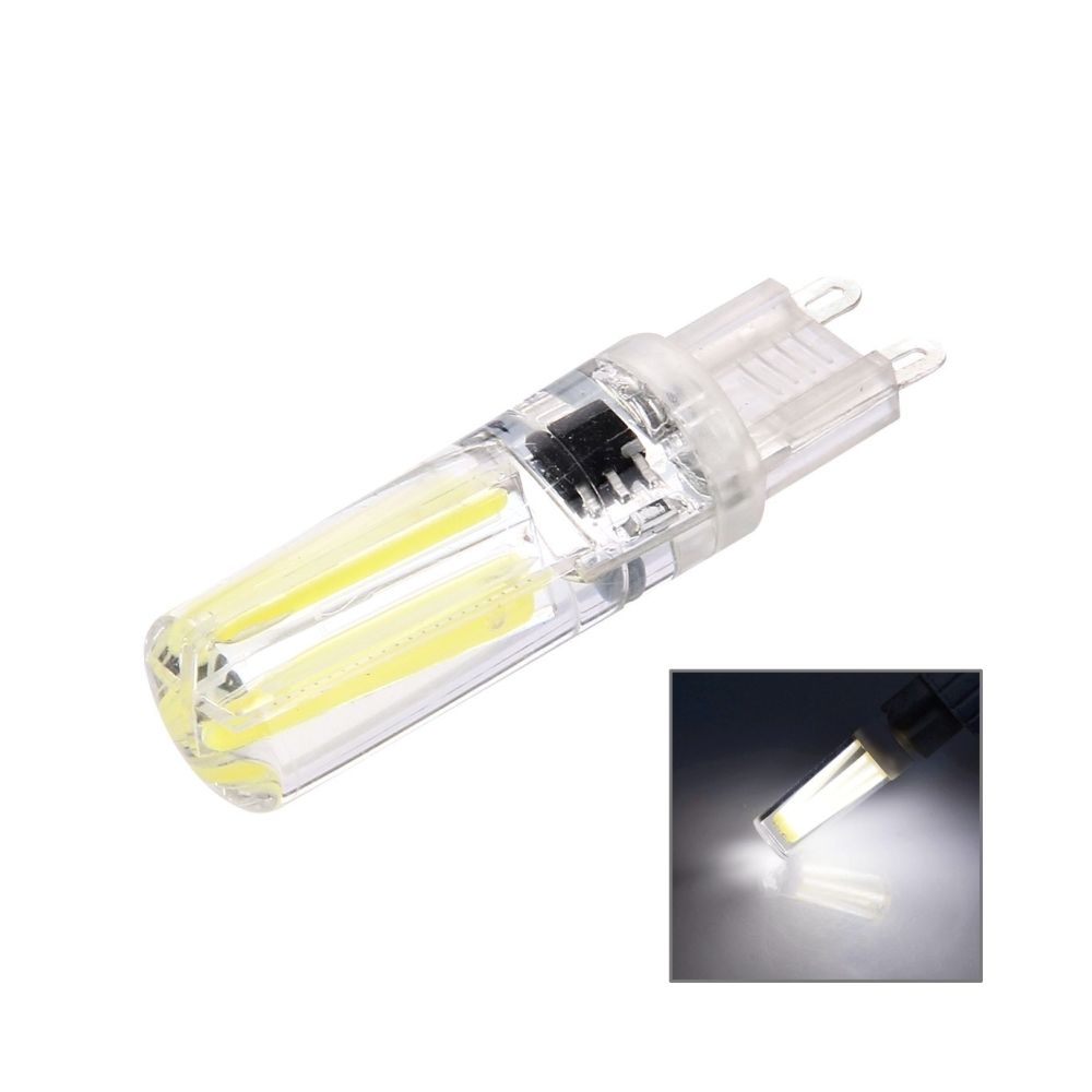 Wewoo - Ampoule pour salles, AC 220-240V lumière blanche G9 4W Silicone Dimmable 8 LED à incandescence - Ampoules LED