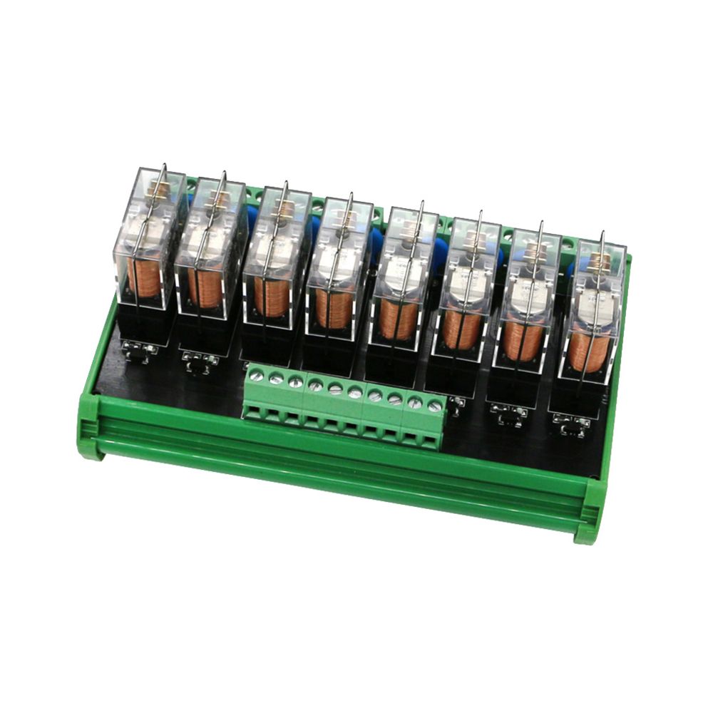 marque generique - omron 8 canaux relais module huit panneaux module de carte de circuit imprimé dc 24v 10a - Appareils de mesure