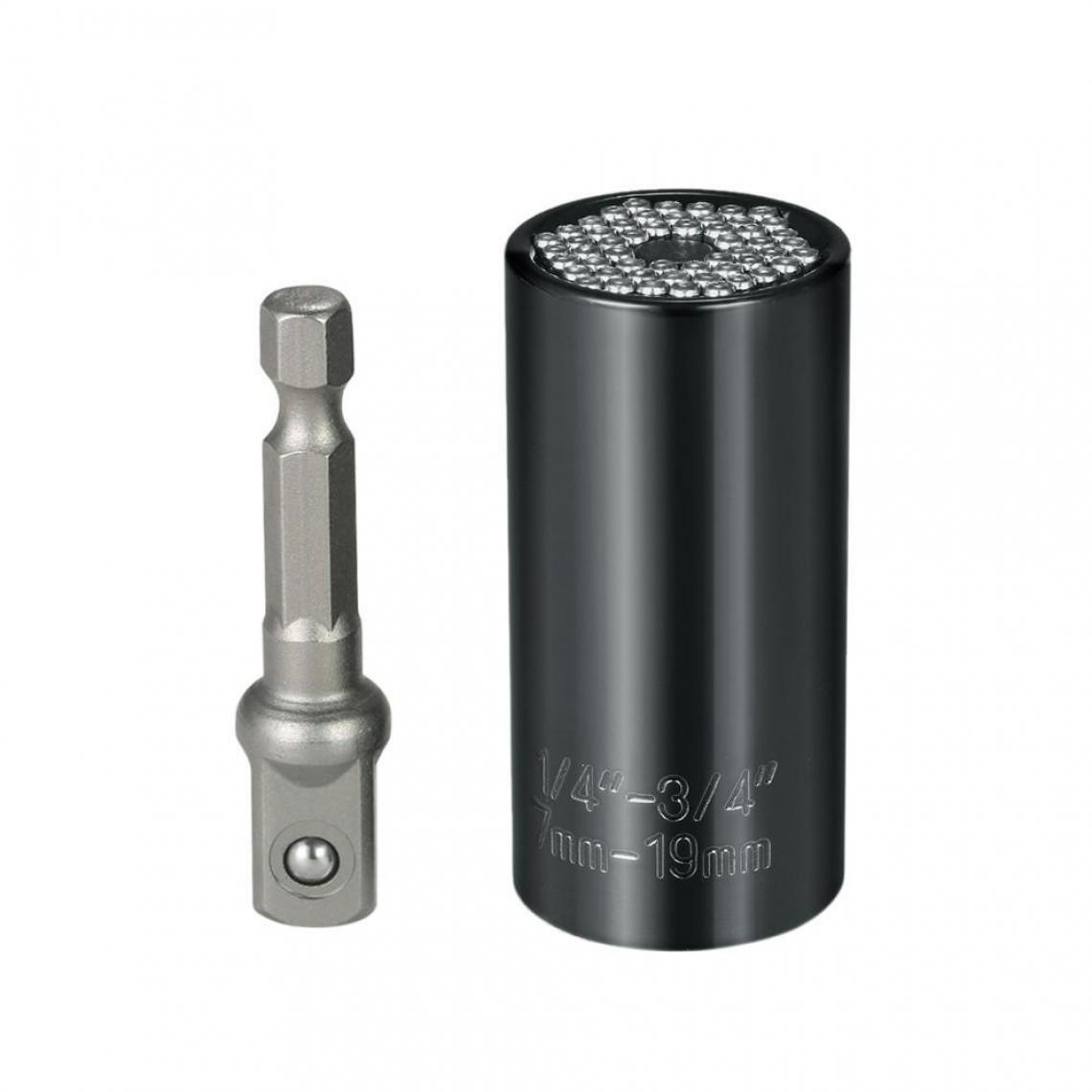 Justgreenbox - 7mm-19mm multi-fonctionnel douille universelle clé métrique adaptateur de perceuse électrique ensemble outils de réparation professionnels - Clés et douilles