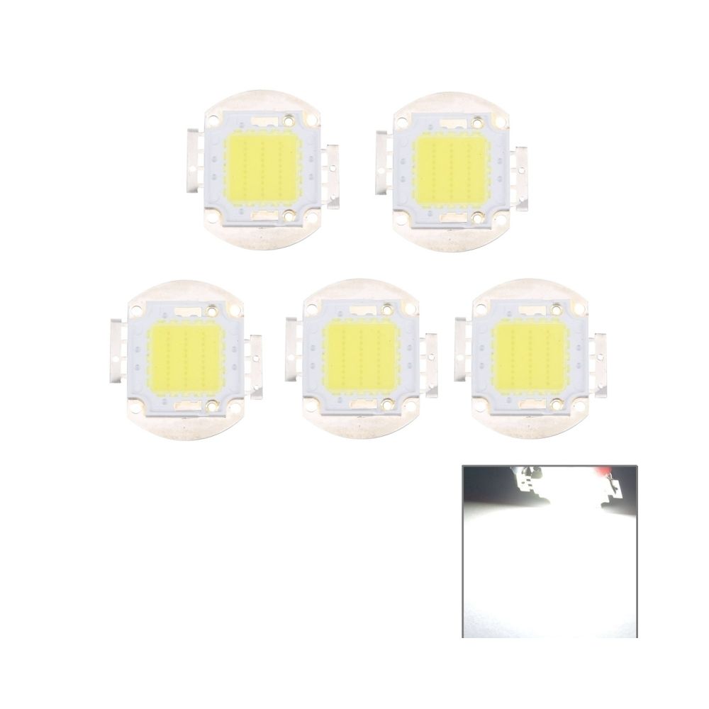 Wewoo - LED Perle Lampe intégrée haute puissance 5 PCS 30W lumière blanche - Ampoules LED