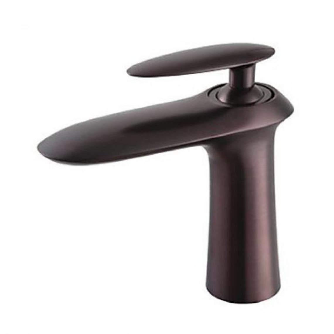 Lookshop - Robinet d'évier à design contemporain avec une finition en bronze huilé - Robinet de lavabo