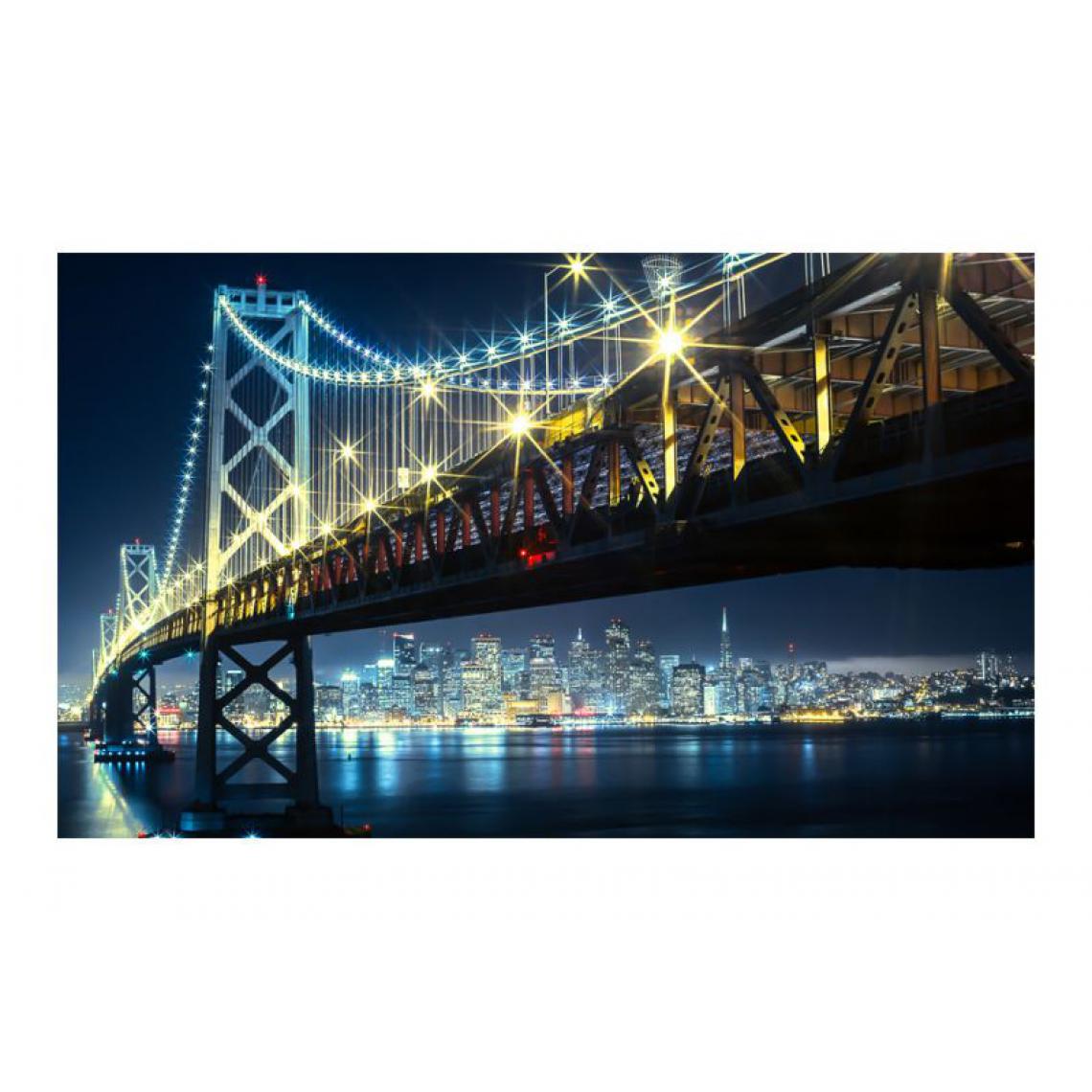 Artgeist - Papier peint - Bay Bridge at night .Taille : 450x270 - Papier peint