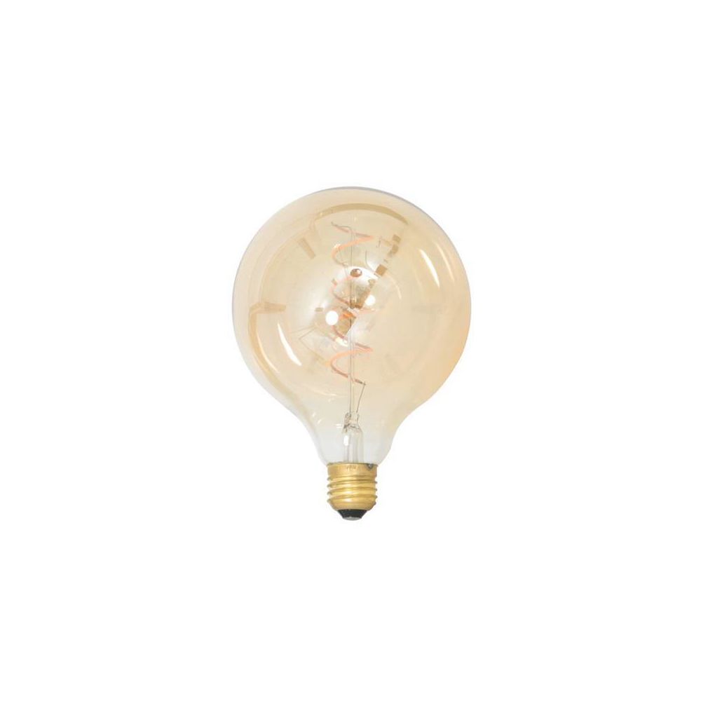 L'Héritier Du Temps - Grande Ampoule Edison Boule Sphérique à LED E27 Puissance 4W Dimmable Lumière Ambrée 12,5x12,5x17,5cm - Ampoules LED