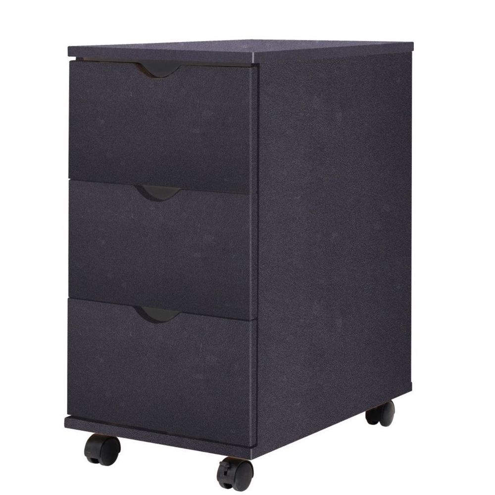 Vidaxl - Meuble à tiroirs 33 x 45 x 60 cm Noir - Armoires et meubles de rangement - Casiers et armoires de rangement | Noir | Noir - Armoires