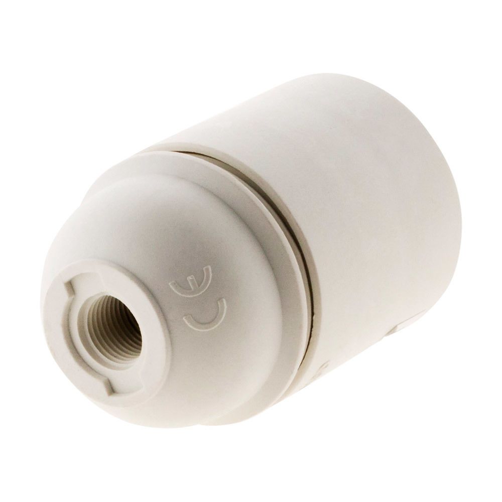 marque generique - Douille E27 Thermoplastique Lisse Blanc - Douilles électriques