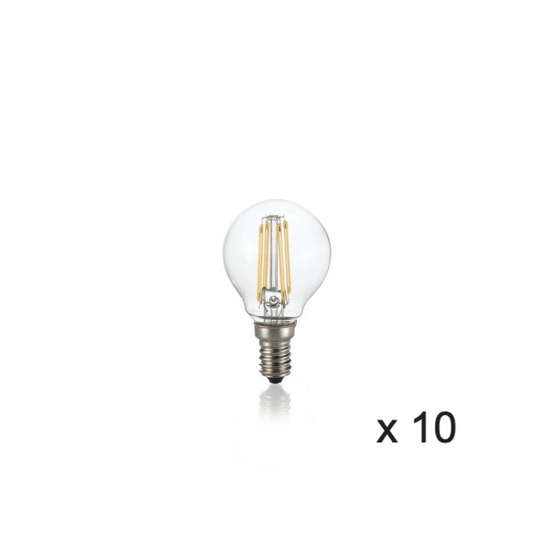 Ideal Lux - Ampoule (x10) 4W E14 Transparent D4,5 188935 - Ampoules LED