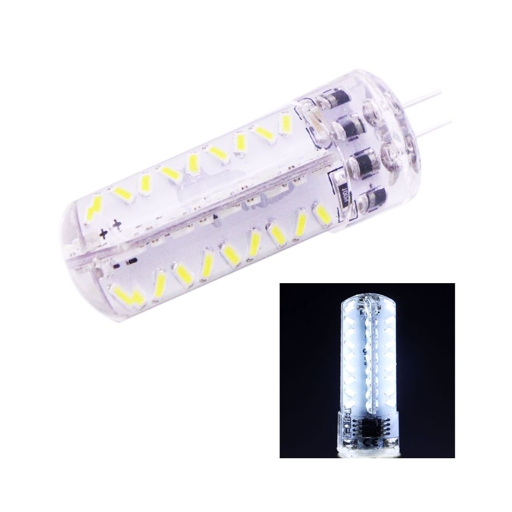 Wewoo - Ampoule G4 3.5W lumière blanche 200-230LM 72 LED SMD 3014 de maïs, luminosité réglable, AC 220V - Ampoules LED