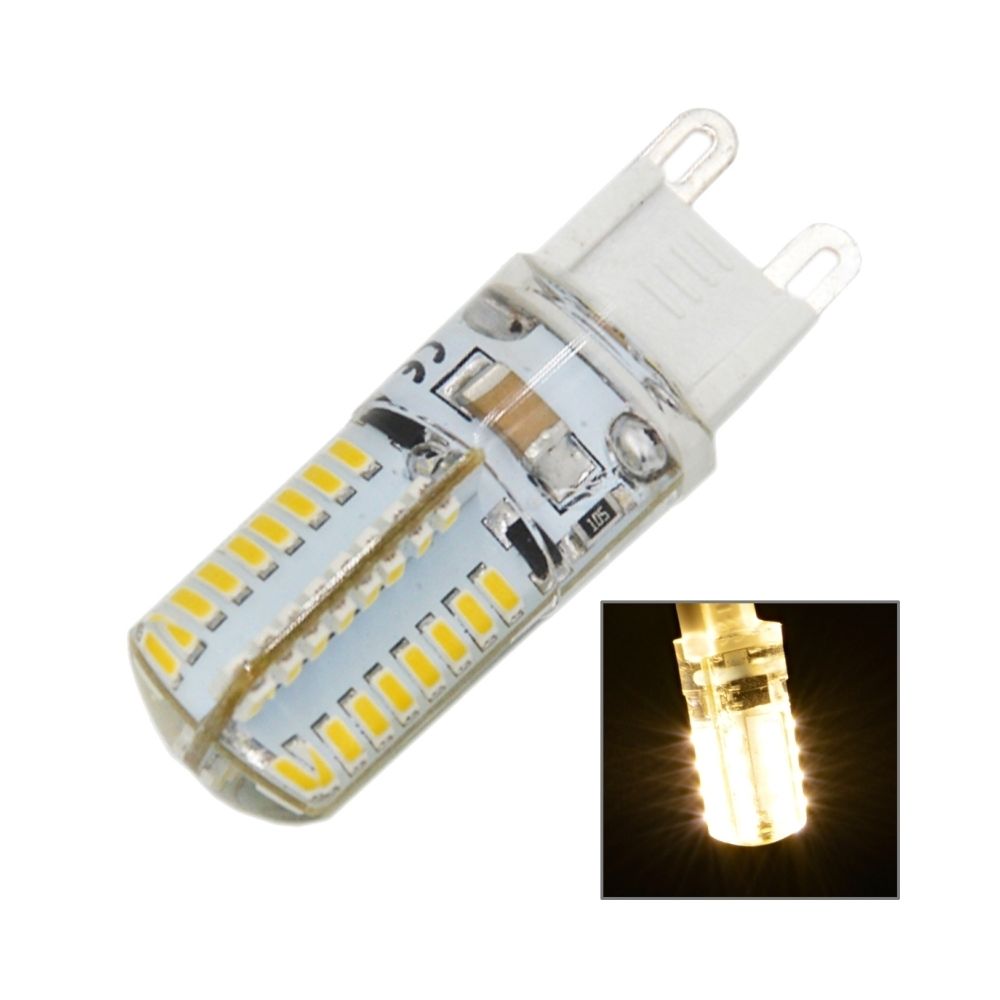 Wewoo - Ampoule G9 4W Chaud Lumière Blanche 210LM 64 LED SMD 3014 Silicone Maïs Ampoule, AC 220V - Ampoules LED