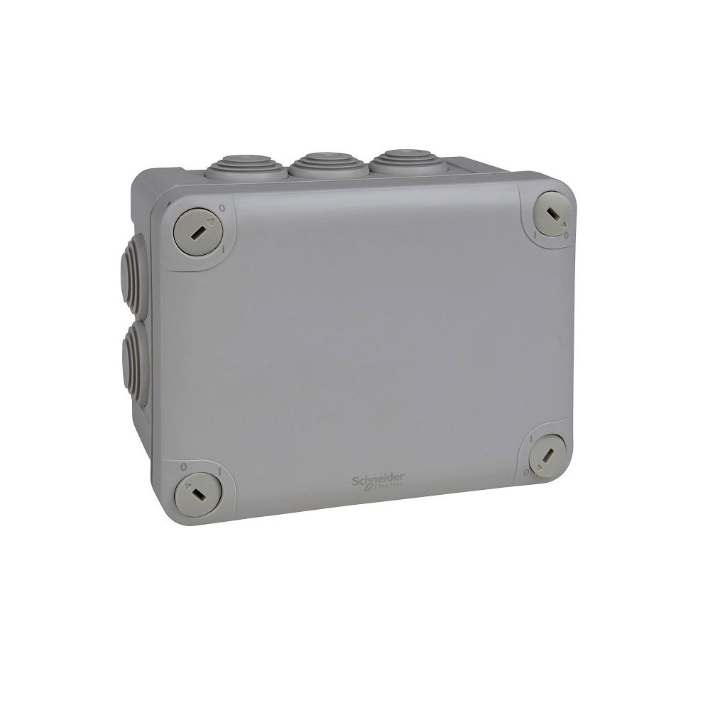 Schneider - Schneider ENN05007 - Mureva Box - boite de dérivation IP55 + embouts - 150x105x80mm - gris - Boîtes de dérivation