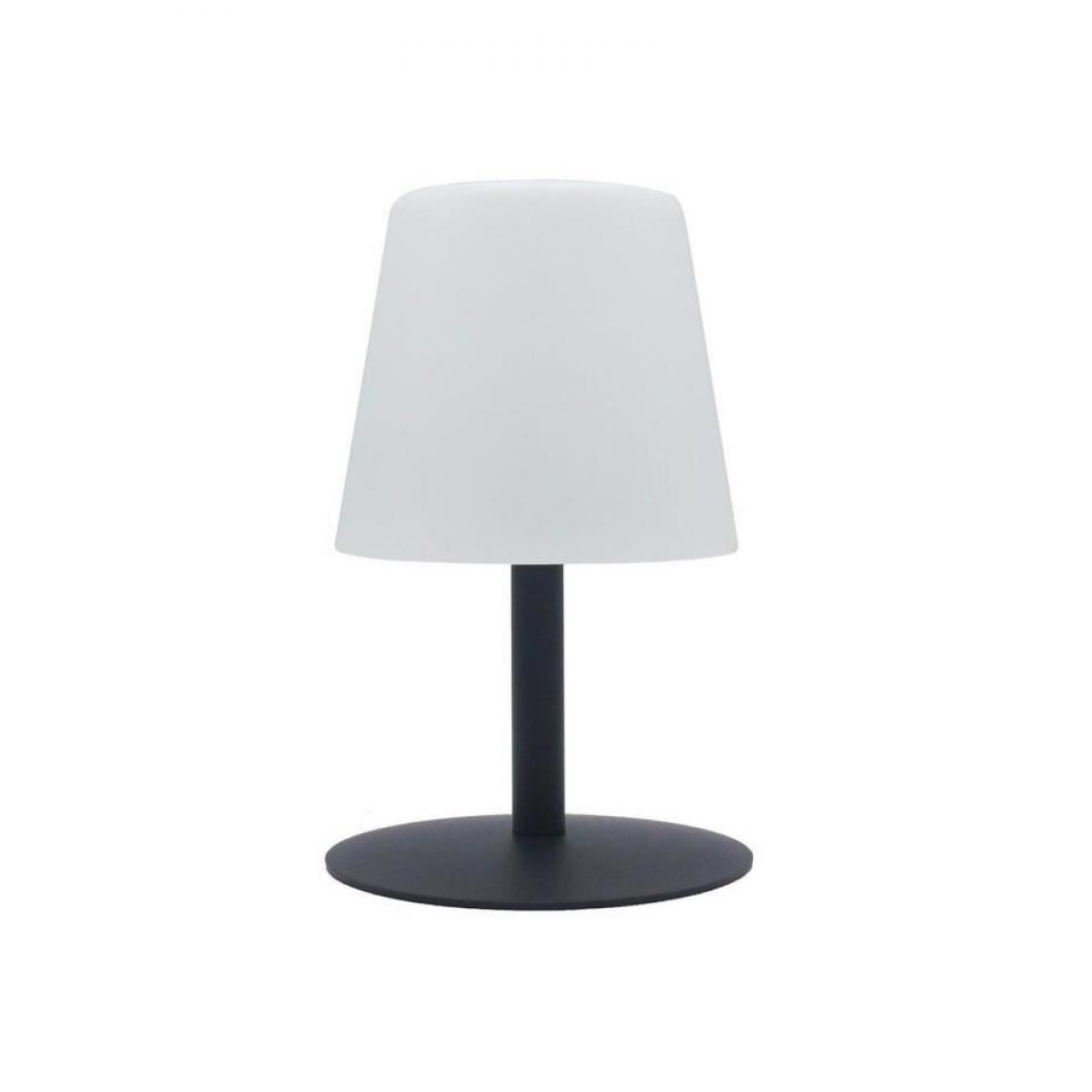 Lumisky - LUMISKY Lampe de table LED sans fil Standy Mini Rock - H 25 cm - Gris et blanc - Lampes portatives sans fil