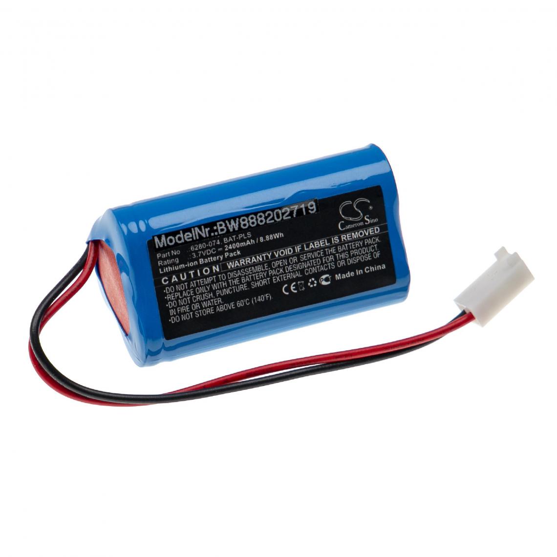 Vhbw - vhbw Batterie compatible avec Monarch Pocket LED Stroboscope outil de mesure (2400mAh, 3,7V, Li-ion) - Piles rechargeables