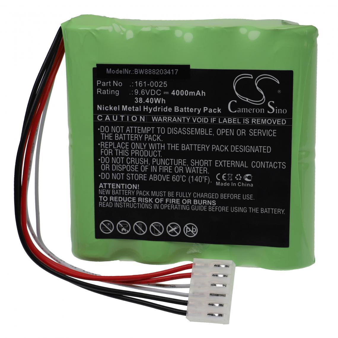 Vhbw - vhbw Batterie compatible avec Rose EPG-0244-2 outil de mesure (4000mAh, 9,6V, NiMH) - Piles rechargeables