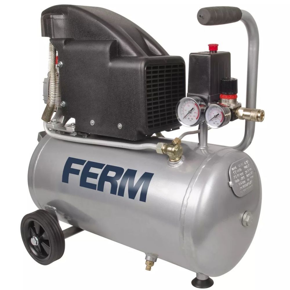 Ferm - FERM Compresseur 1,5 CH 1100 W 24 L - Compresseurs