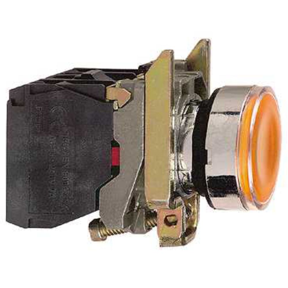 Schneider Electric - bouton poussoir lumineux - affleurant - 1no + 1nf - orange - 24v - schneider xb4bw35b5 - Autres équipements modulaires