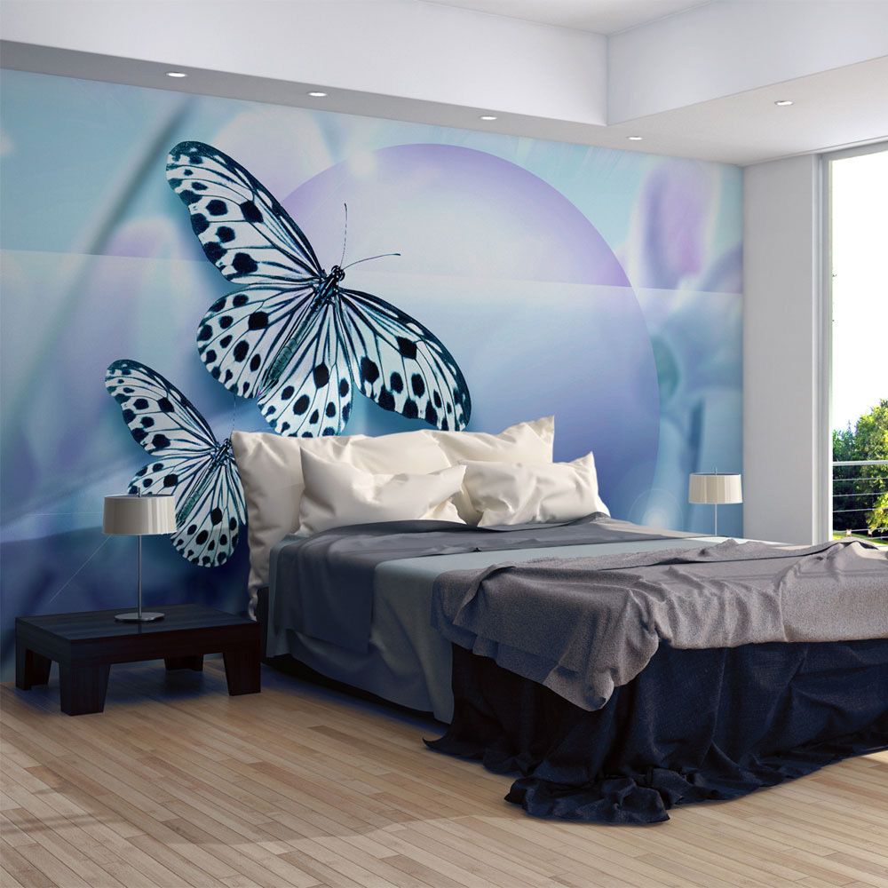 marque generique - 400x270 Papier peint Animaux Contemporain Planet of butterflies - Papier peint
