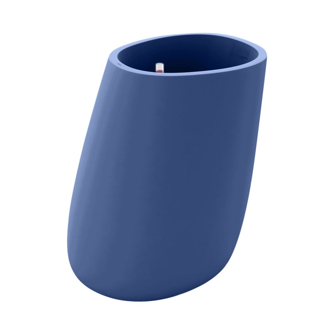 Vondom - Pot de fleurs Stone - 120 - Système d'arrosage - bleu marine - Poterie, bac à fleurs