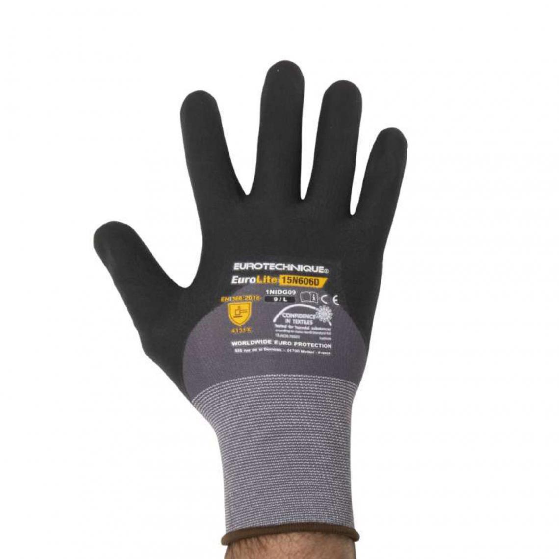 Provence Outillage - Gants de manutention noir Taille 9 - Protections pieds et mains