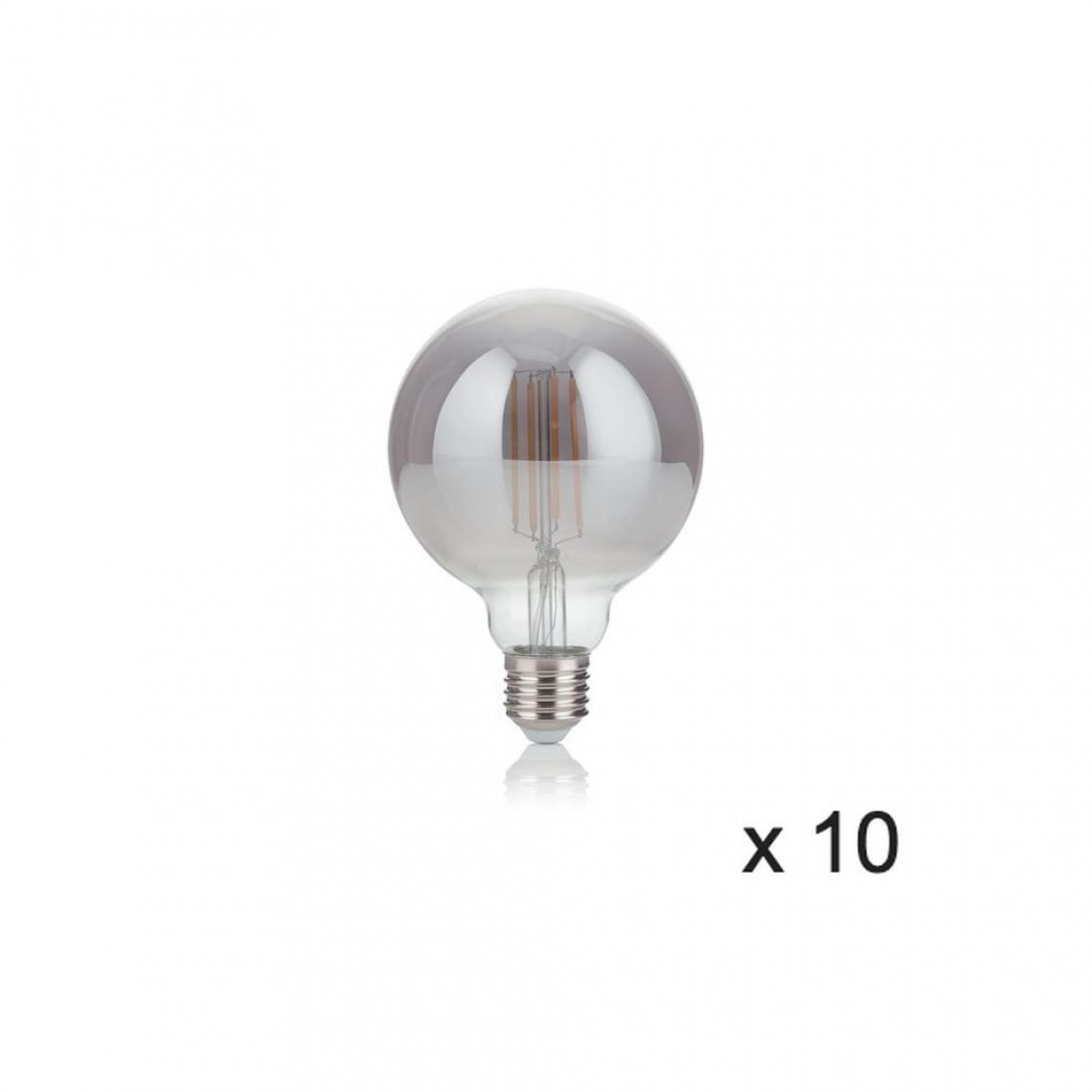 Ideal Lux - Ampoule (x10) 4W E27 Fumé D9,5 - Ampoules LED