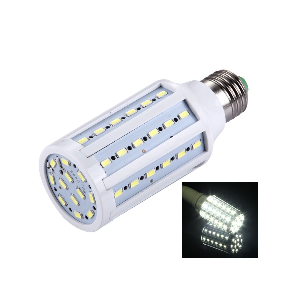 Wewoo - Ampoule E27 15W 1280LM 60 LED SMD 5730 PC Cas Maïs Ampoule, AC 85-265V Lumière Blanche - Ampoules LED