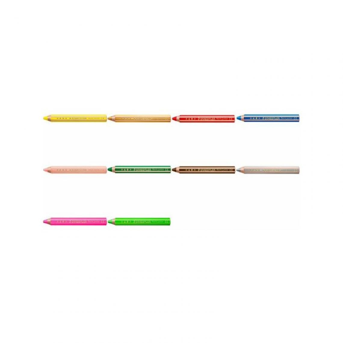 Staedtler - STAEDTLER Crayon de couleur hexagonal Noris junior,vert fluo () - Outils et accessoires du peintre