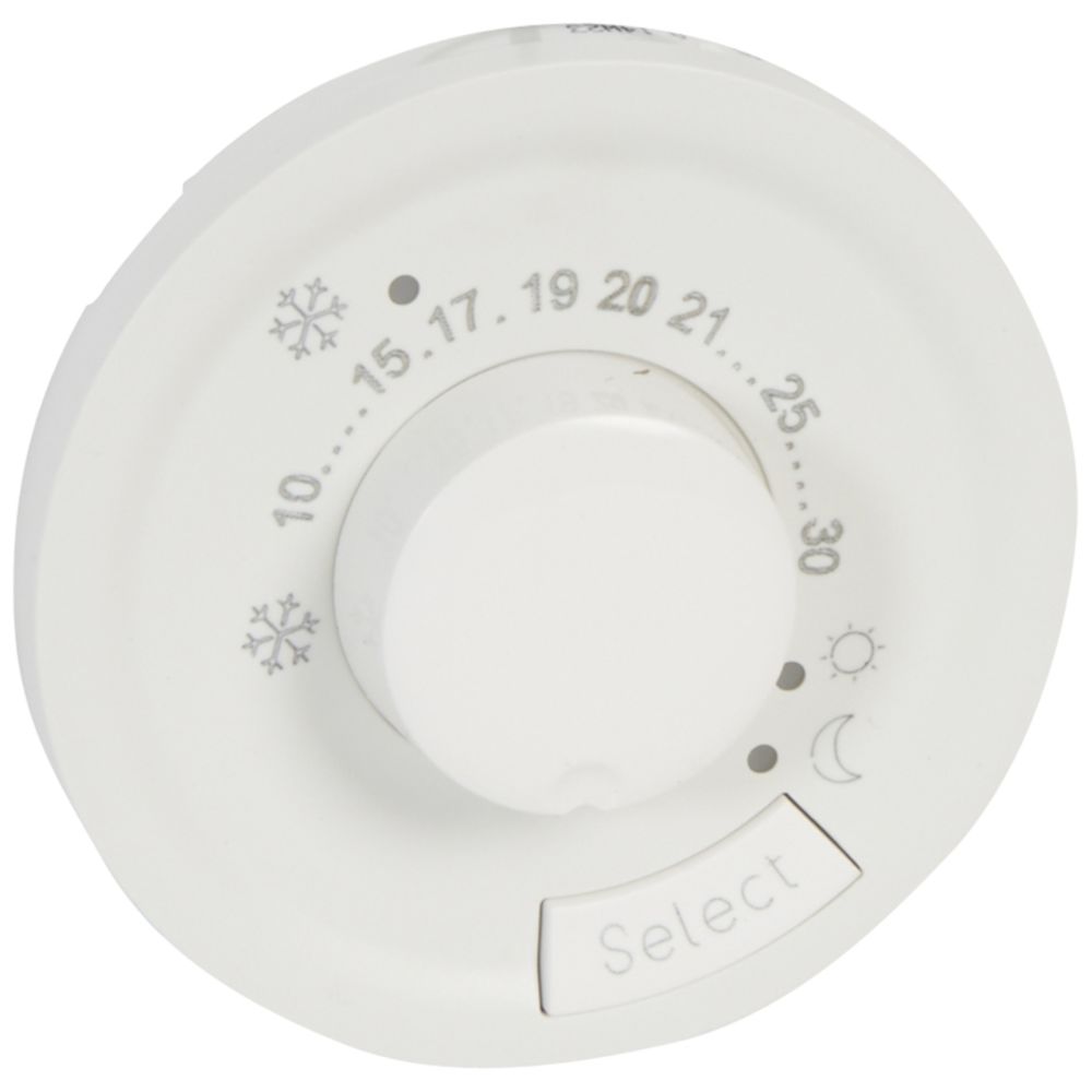 Legrand - enjoliveur - thermostat fil pilote - legrand céliane - blanc - Interrupteurs et prises en saillie