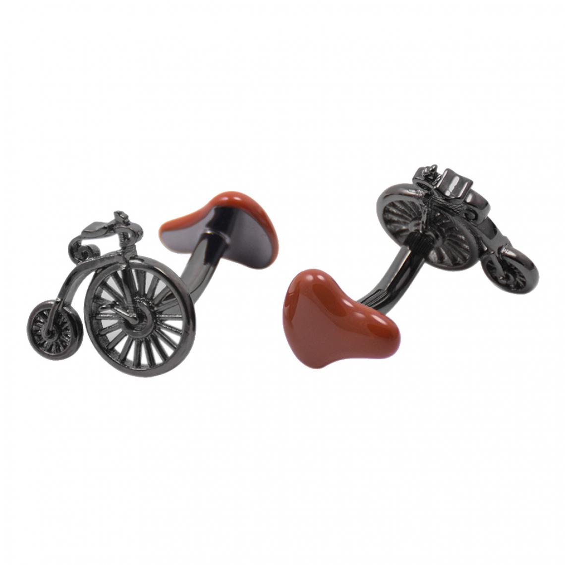 marque generique - 1x Boutons De Manchette Motif Vélo Accessoire Mode Ideal Pour Homme - Poignée de meuble