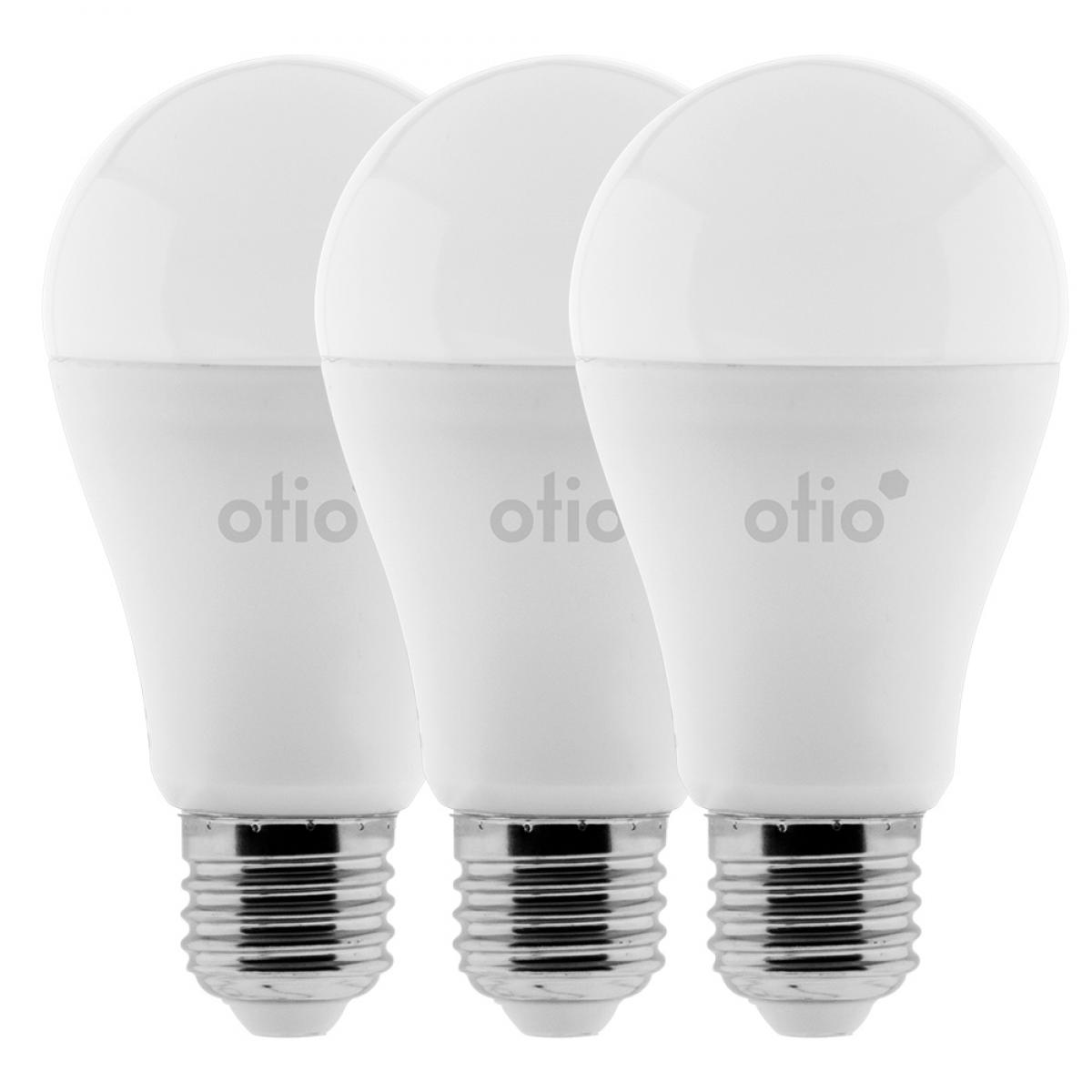 Otio - Pack de 3 ampoules connectées WIFI LED E27 10W - OtioHome - Ampoules LED