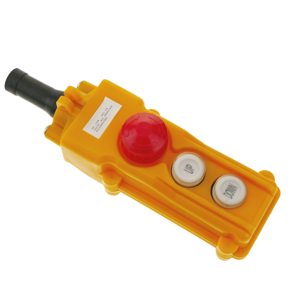 Bematik - Boîte de commande avec 2 boutons poussoirs momentanés et arrêt d'urgence série COB - Interrupteurs et prises étanches