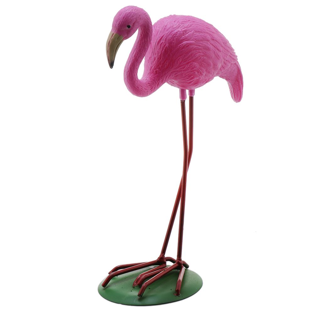 marque generique - Décor de pelouse de jardin en plastique Flamingo Yard en plastique de couleur rose / rouge 21,5 x 30 cm - Petite déco d'exterieur