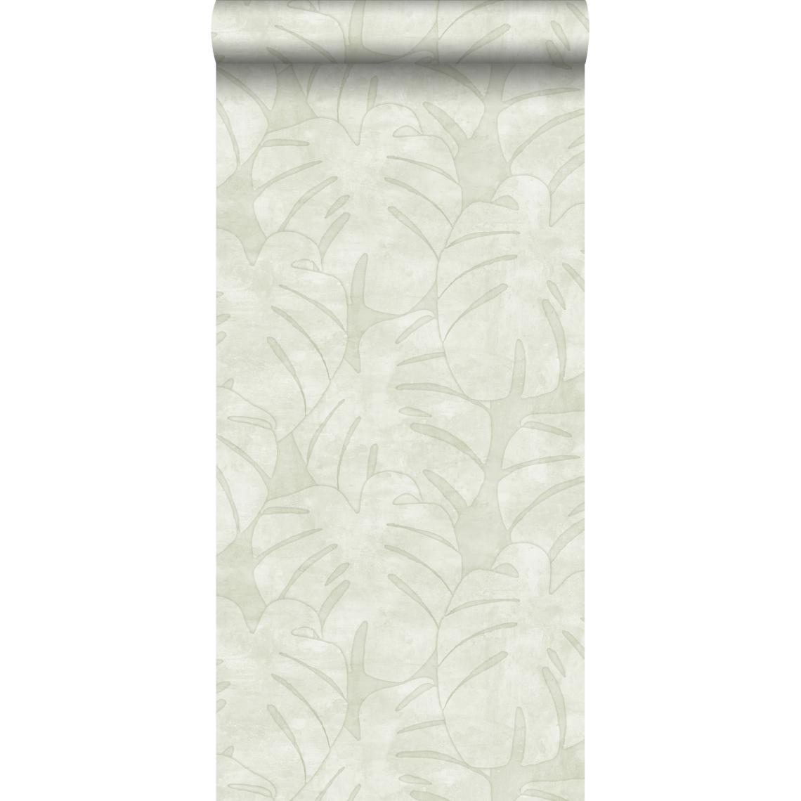 ESTAhome - ESTAhome papier peint feuilles de monstera beige - 139002 - 0.53 x 10.05 m - Papier peint
