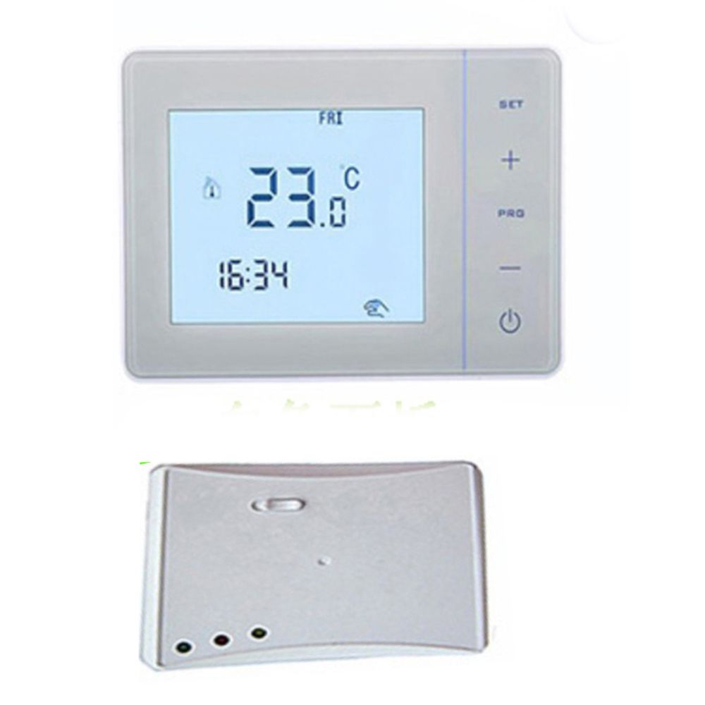 marque generique - Contrôleur à distance de chauffage de chaudière à gaz avec thermostat de salle HY01RF RF sans fil, blanc - Thermostat