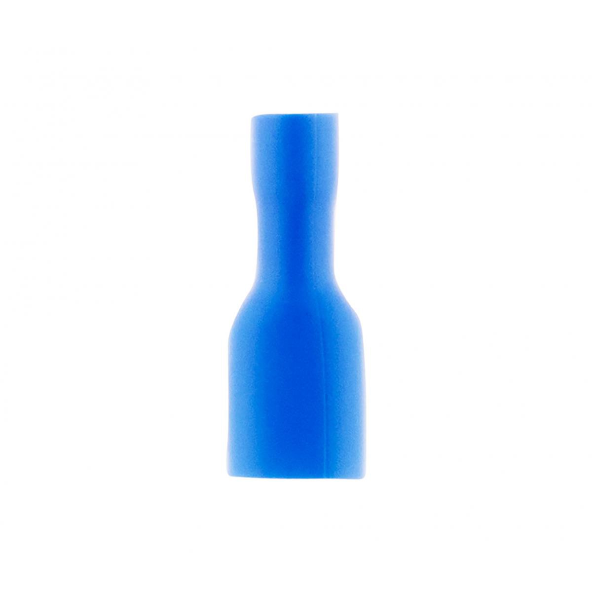 Zenitech - 10 cosses bleu clips femelles isolés 6,3 mm - Zenitech - Accessoires de câblage