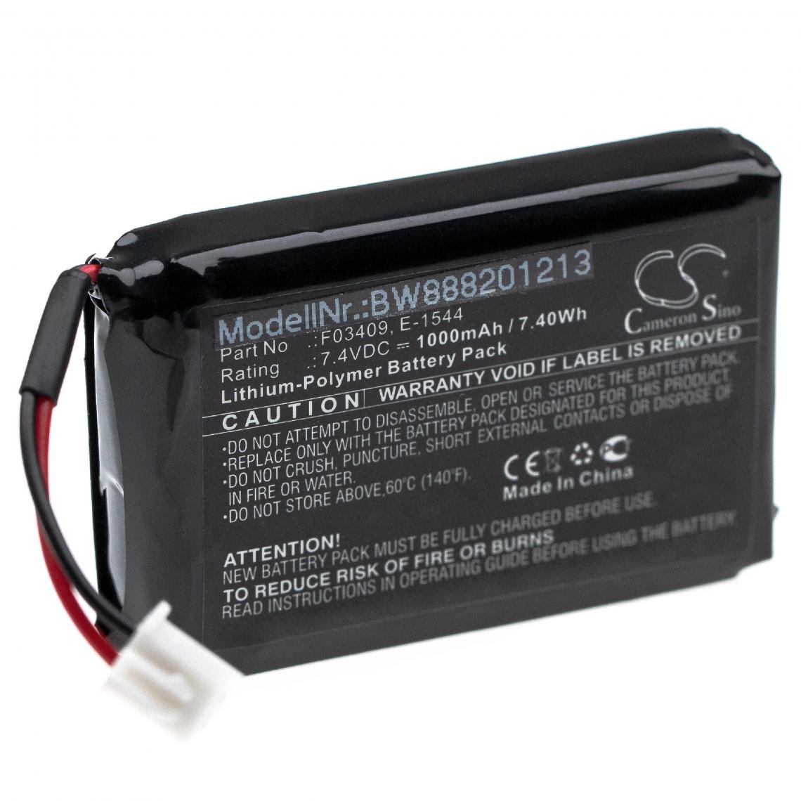 Vhbw - vhbw Batterie compatible avec Satlink WS-6906, WS-6908, WS-6909, WS-6912, WS-6932, WS-6933 outil de mesure (1000mAh 7,4V Li-Polymère) - Piles rechargeables