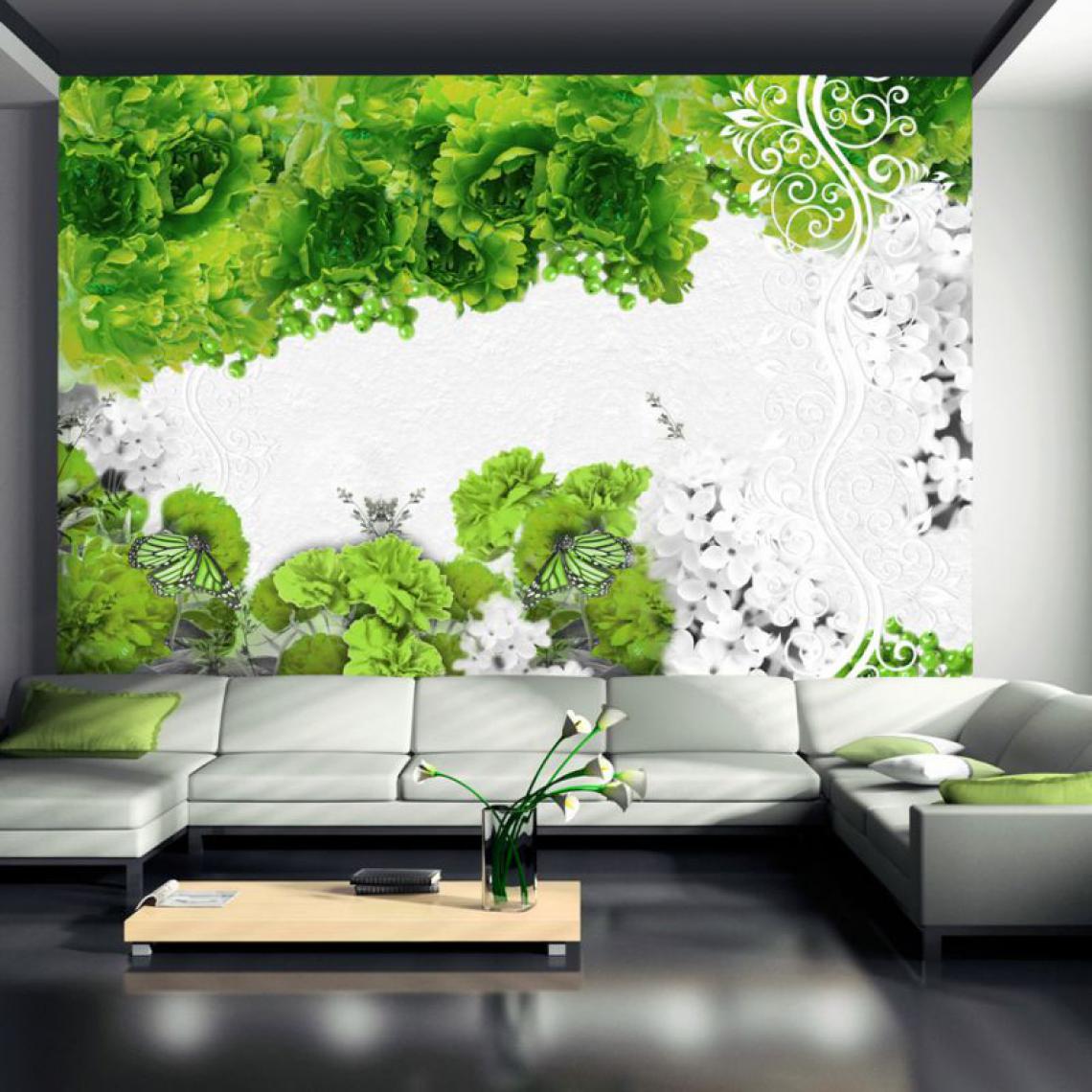Artgeist - Papier peint - Colors of spring: green .Taille : 300x210 - Papier peint