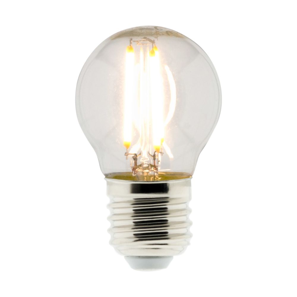 Elexity - Ampoule Déco filament LED Sphérique 4W E27 470lm 2700K (blanc chaud) - Ampoules LED