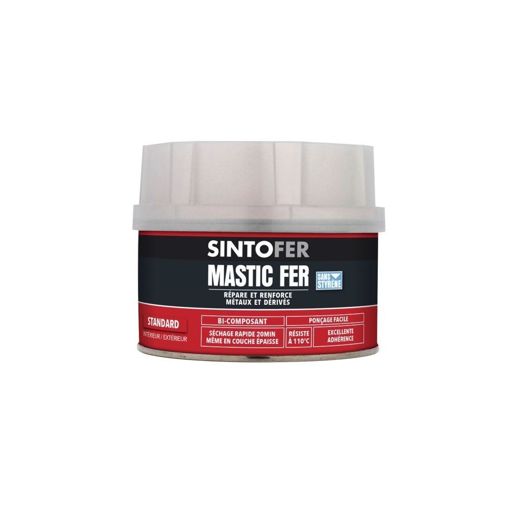 Sinto - Mastic Standard SINTOFER Boite de 500 ML - 30101 - Colle & adhésif
