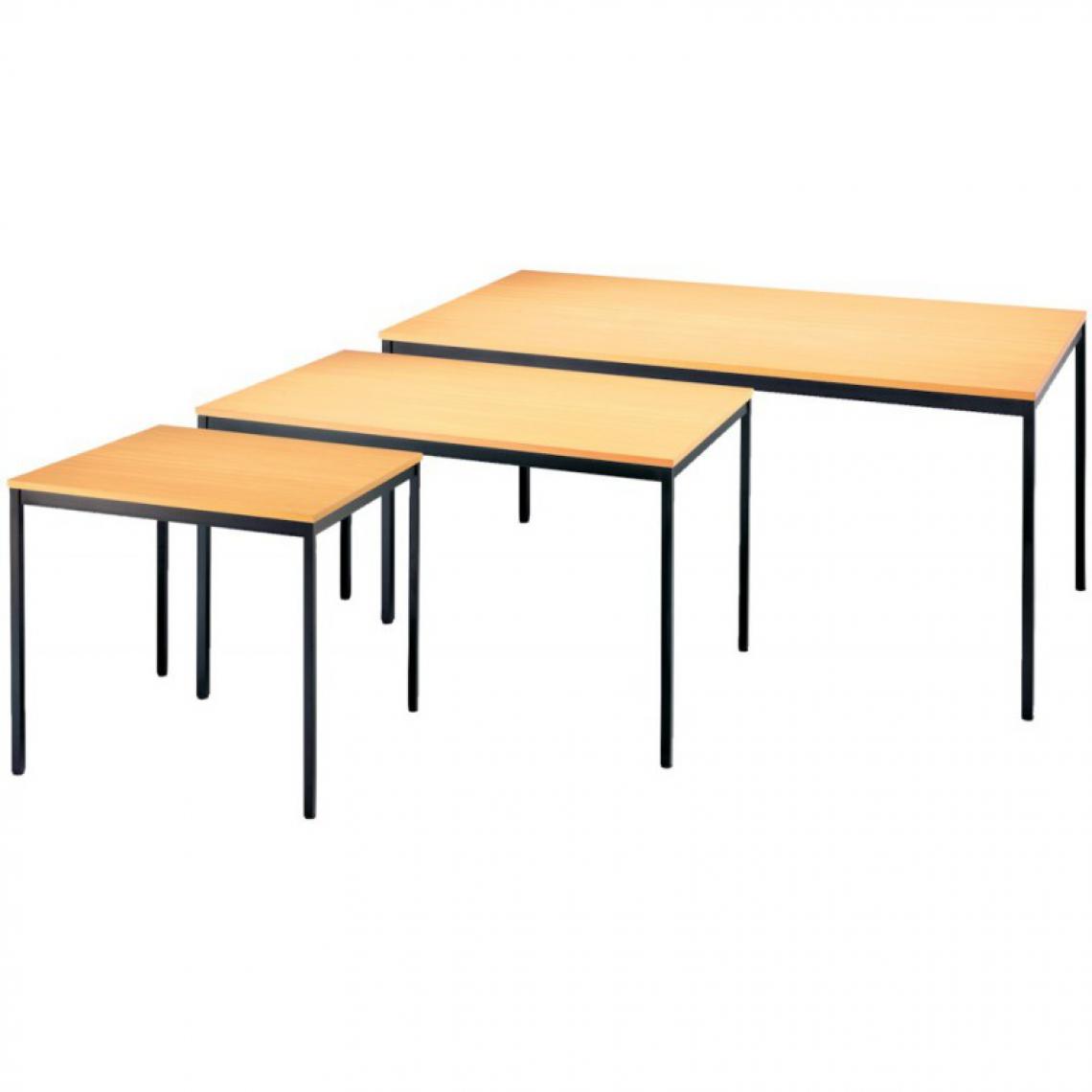 marque generique - Table 1800 x 800 mm noir/ Buche - Cheville