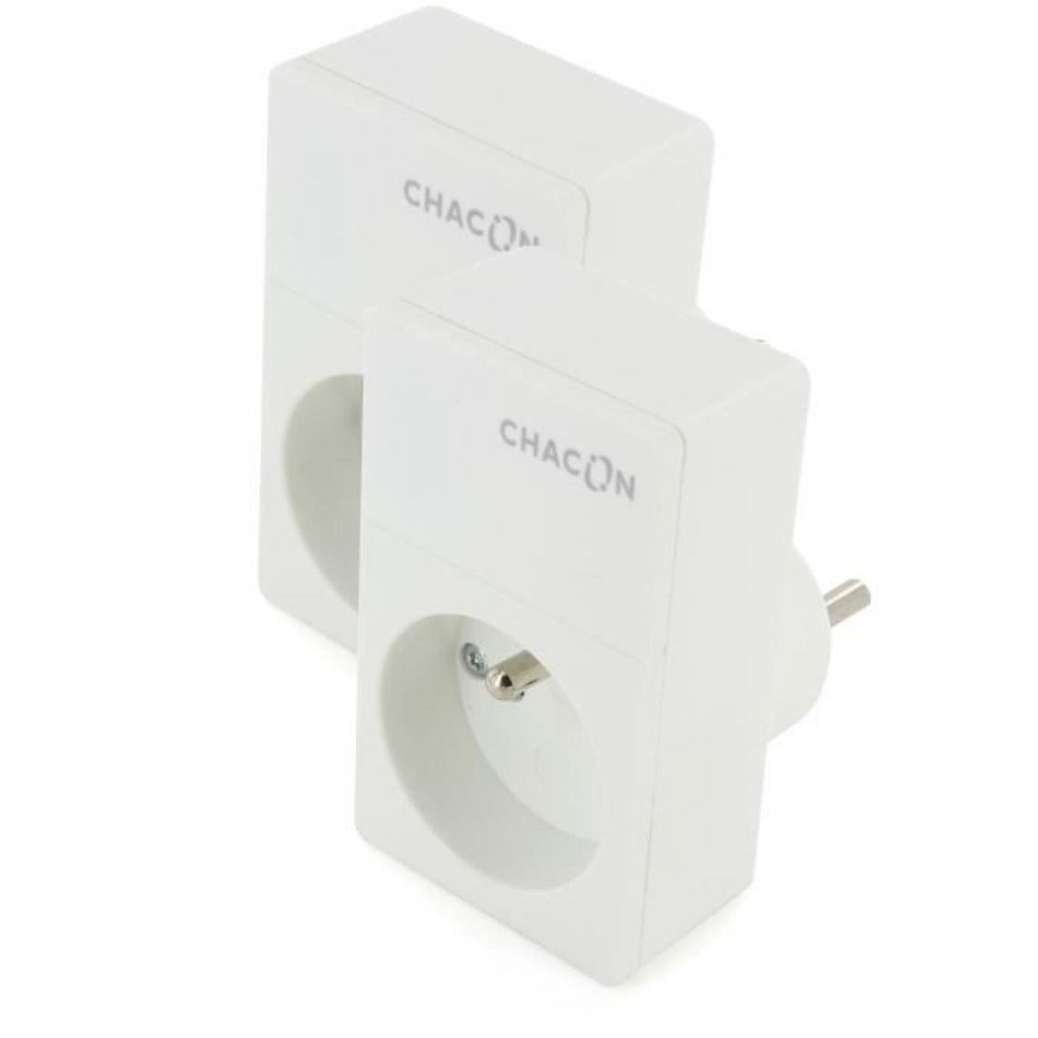 Chacon - Kit Duo Prises Wi-Fi CHACON 2 Prises Wifi Chacon - Fiches électriques