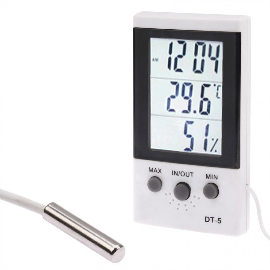 Wewoo - pThermomètre Hygrothermographe numérique, thermo-hygromètre/p - Appareils de mesure