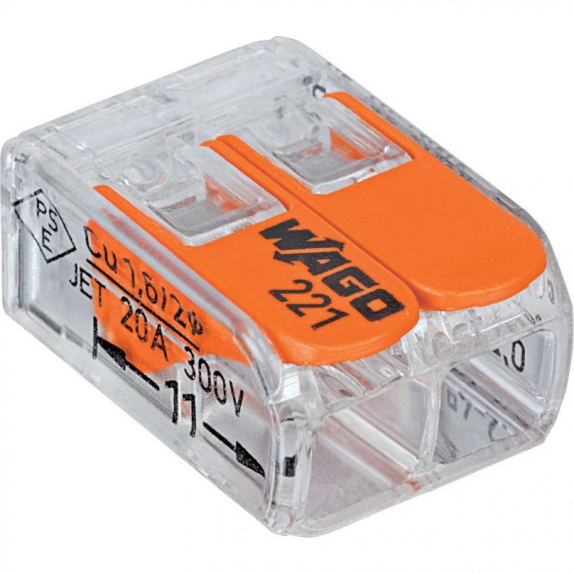 marque generique - Borne de Compact 2 x 0,2–4 mm² Transparent - Boîtes d'encastrement