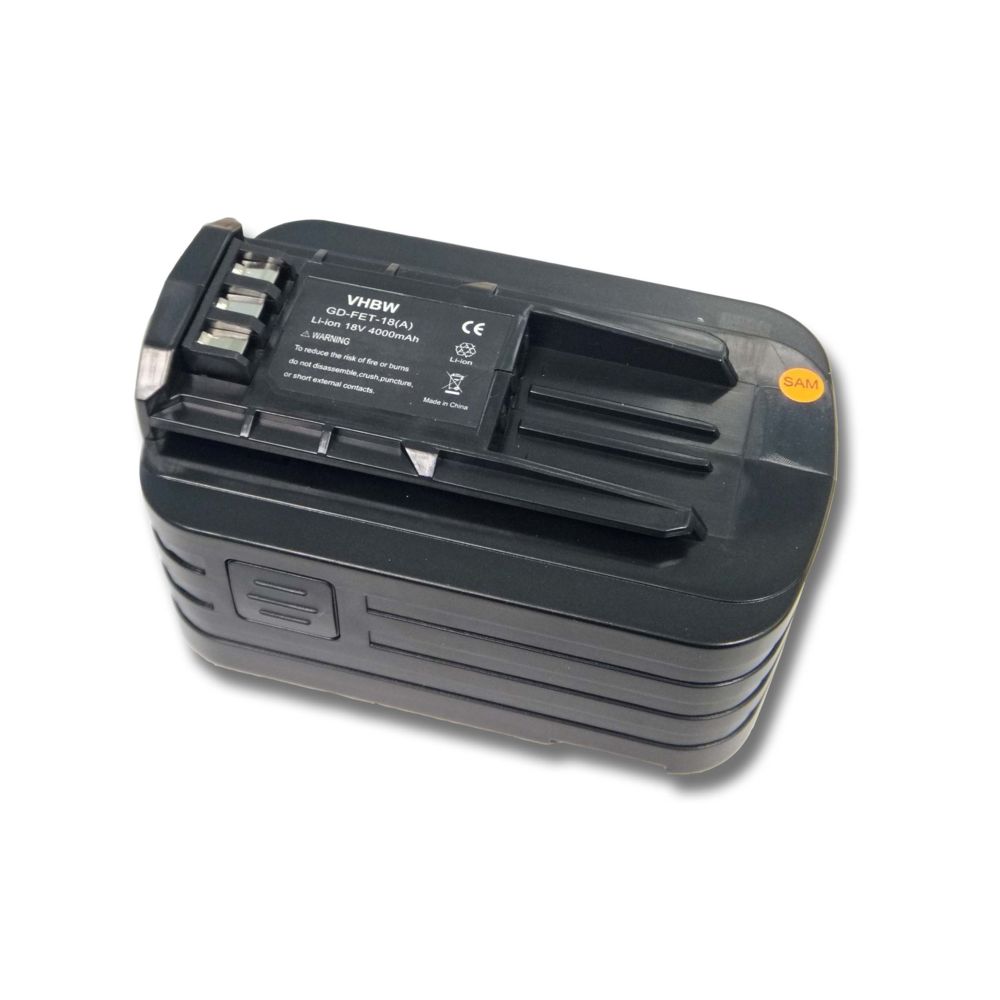Vhbw - Batterie Li-Ion vhbw 4000mAh (18.0V) pour outils Festo, Festool T18+3. Remplace: 498343, 499849, BPC 18 Li. - Clouterie