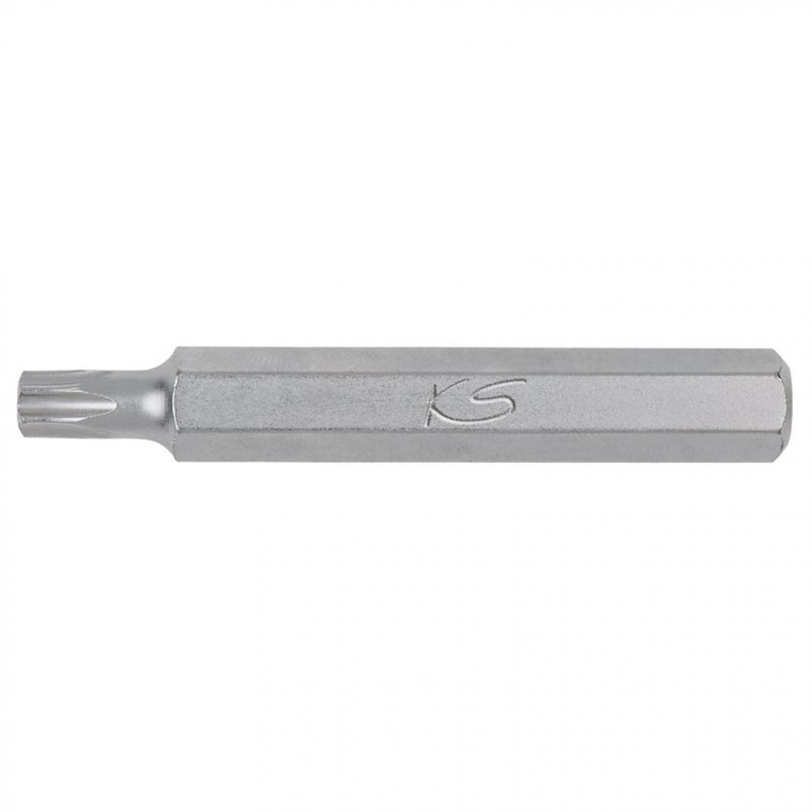 Ks Tools - Embout de vissage KS TORX percé 30 - entrainement 10 mm, longueur75 mm - Accessoires meulage