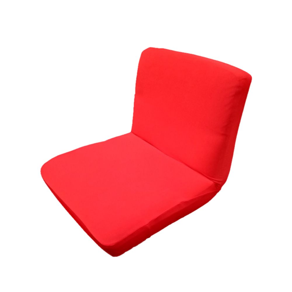 marque generique - Spandex Stretch Low Retour Housse de chaise Barre de dossier rouge - Tiroir coulissant