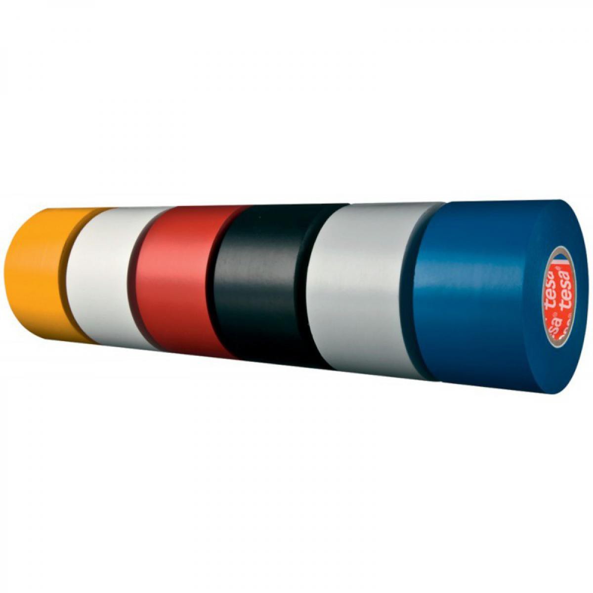 Tesa - Ruban adhésif isolant électrique - 4163 - largeur 25mm tesa (Par 6) - Colle & adhésif