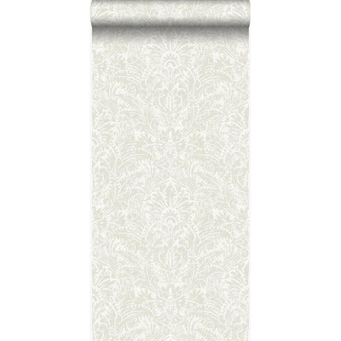 Origin - Origin papier peint ornement blanc cassé - 347306 - 53 cm x 10,05 m - Papier peint