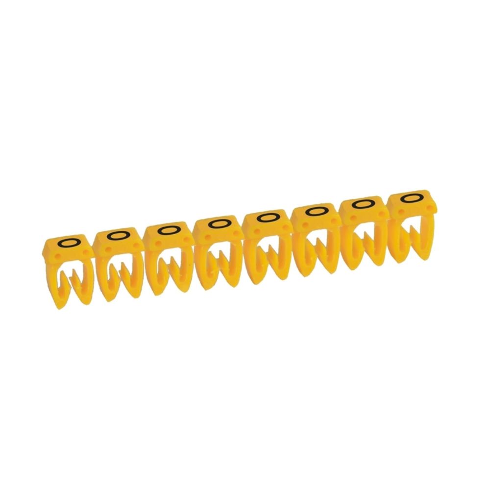 Legrand - repère pour fil de 0.5 à 1.5 mm2 - lettre o - couleur jaune - legrand cab 3 - Accessoires de câblage