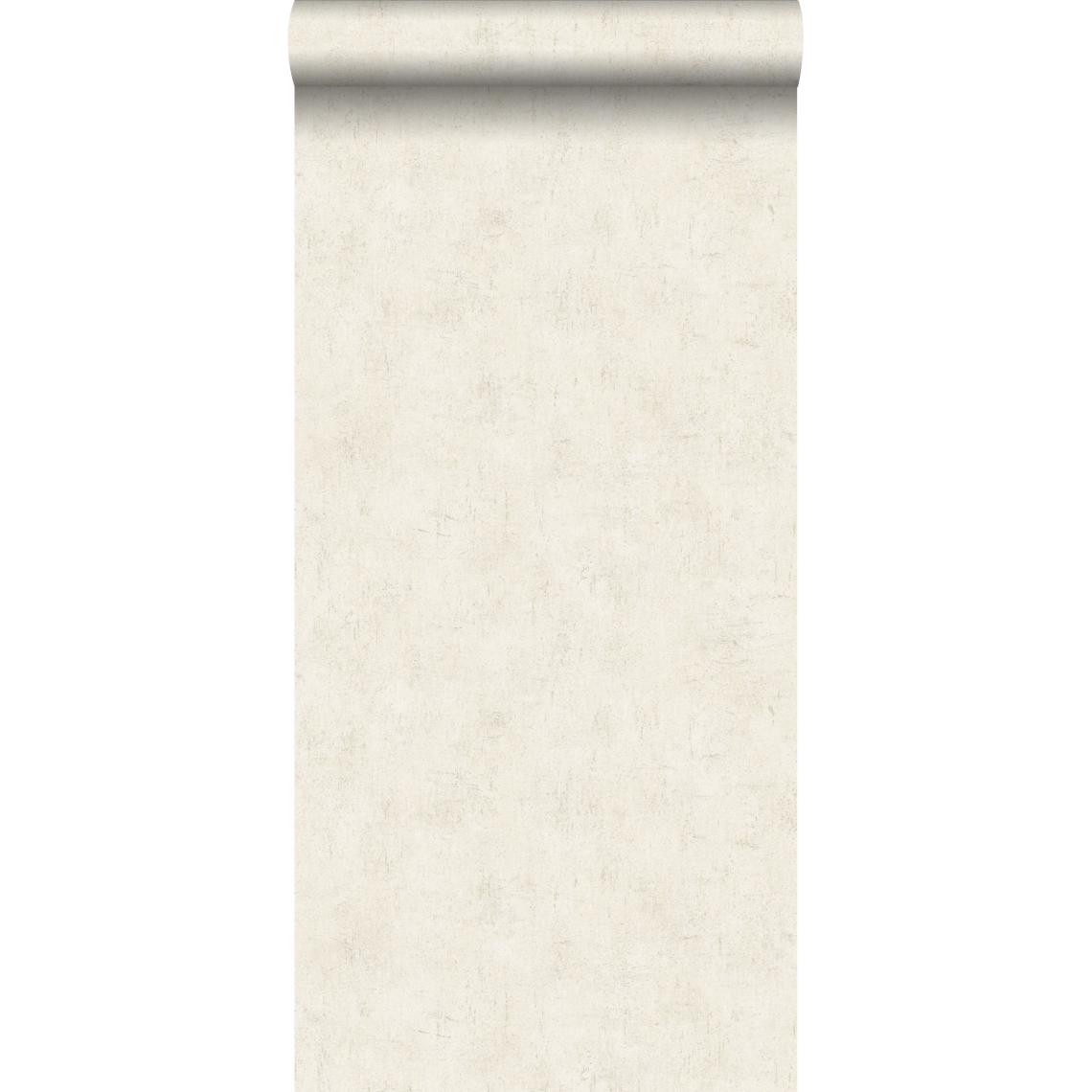 ESTAhome - ESTAhome papier peint effet béton blanc - 137749 - 53 cm x 10,05 m - Papier peint